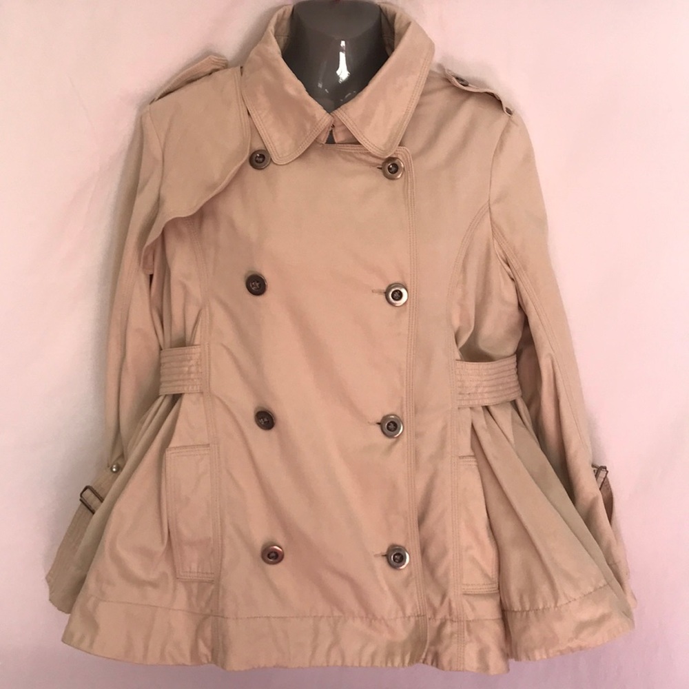 EUC Millard Fillmore Crop Trench Coat